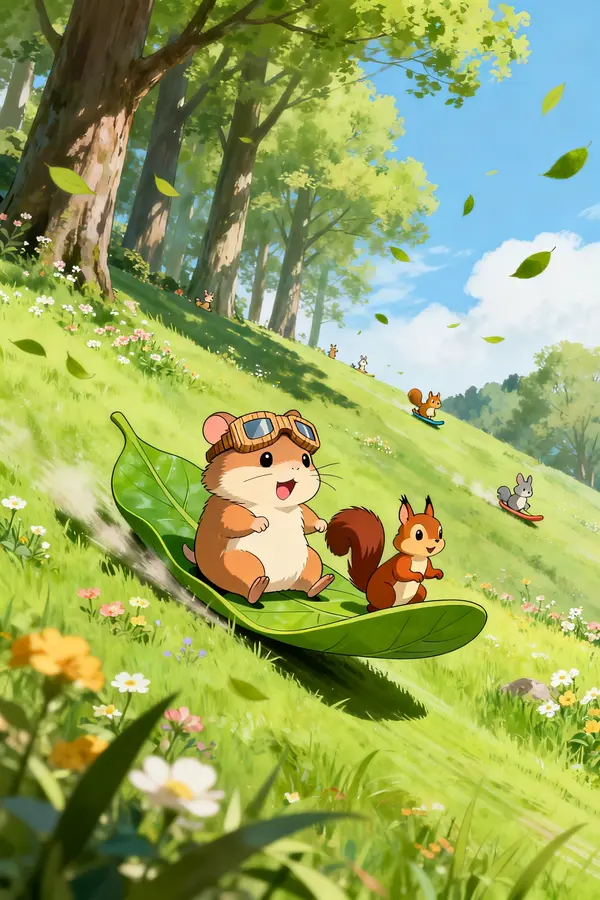Spring Leaf Slide