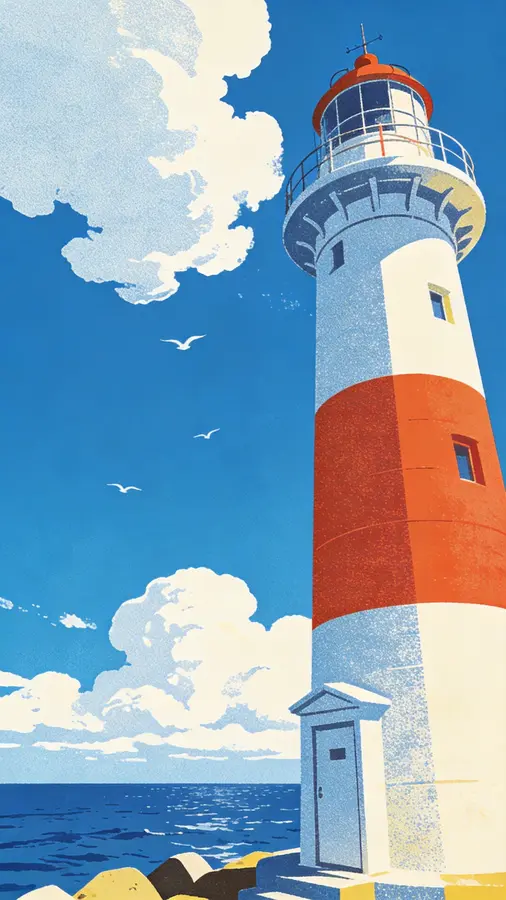 Blue Sky Lighthouse