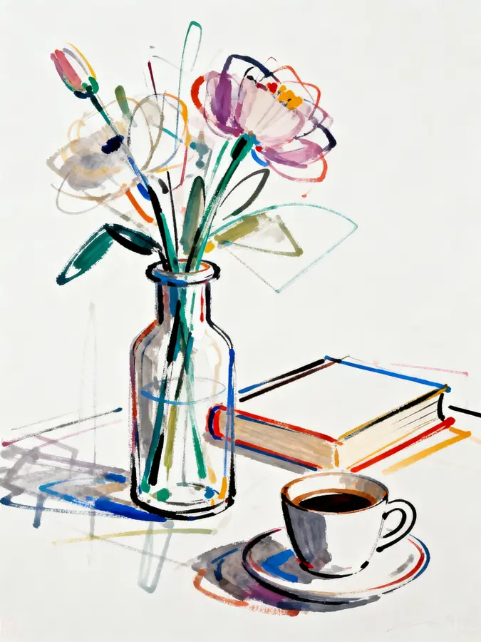 Abstract Still Life Lines